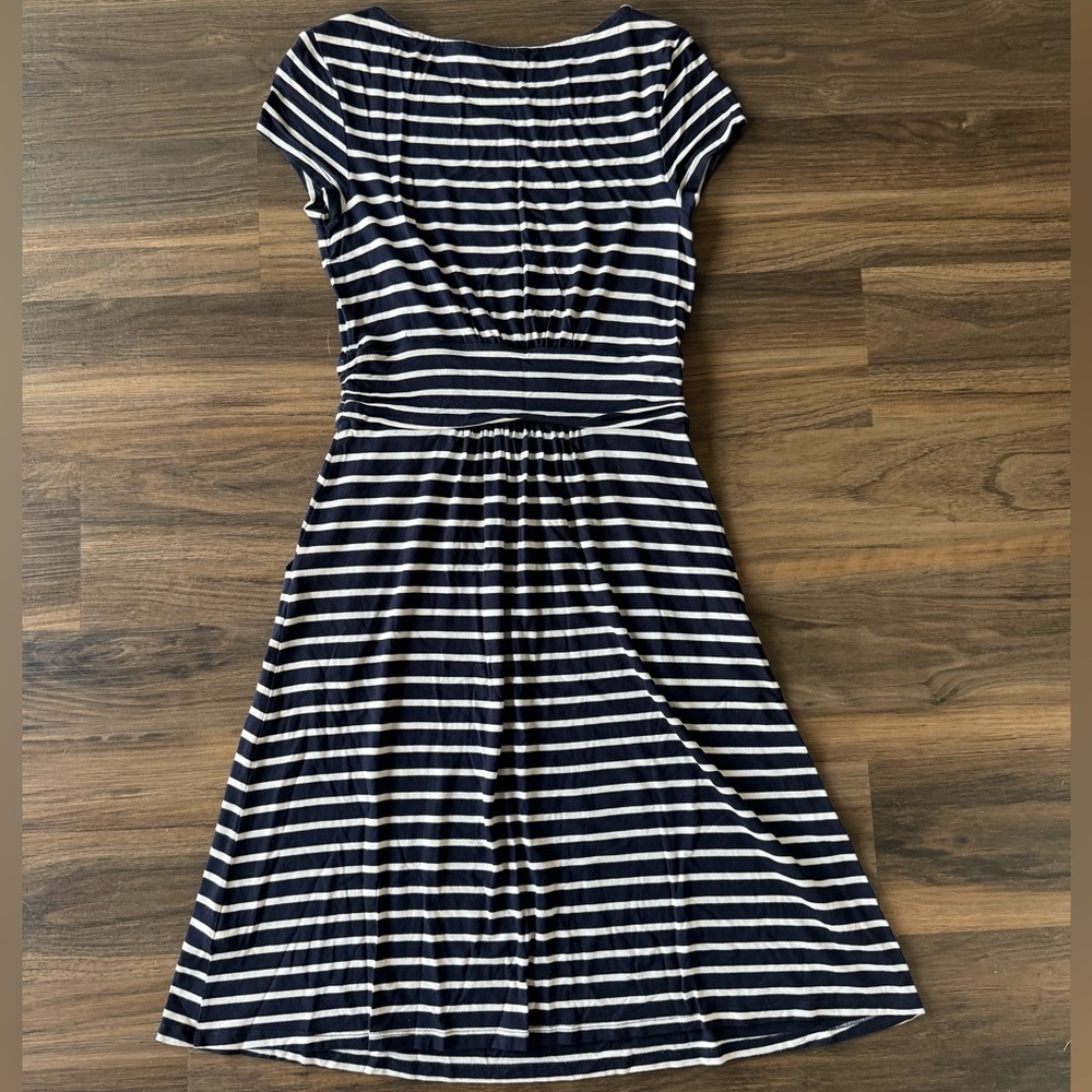 Boden Women’s Amelie Stripe Soft Stretch Jersey Dress Sz 4R - Picture 8 of 9